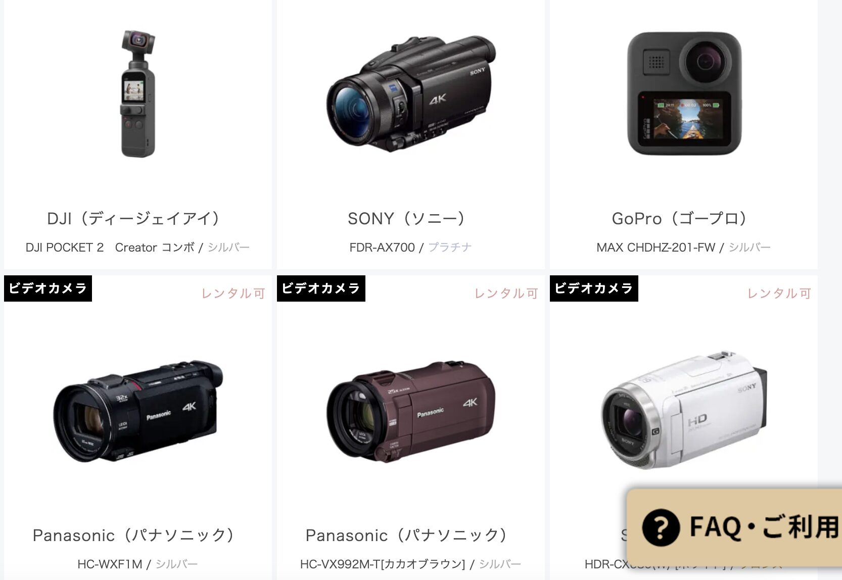 2. CAMERA RENT