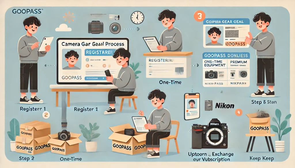 GOOPASS レンタル流れ