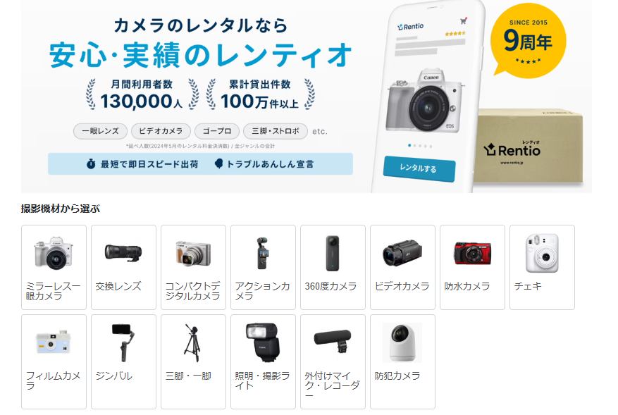 3. Rentio｜手続きが簡単で初心者向け