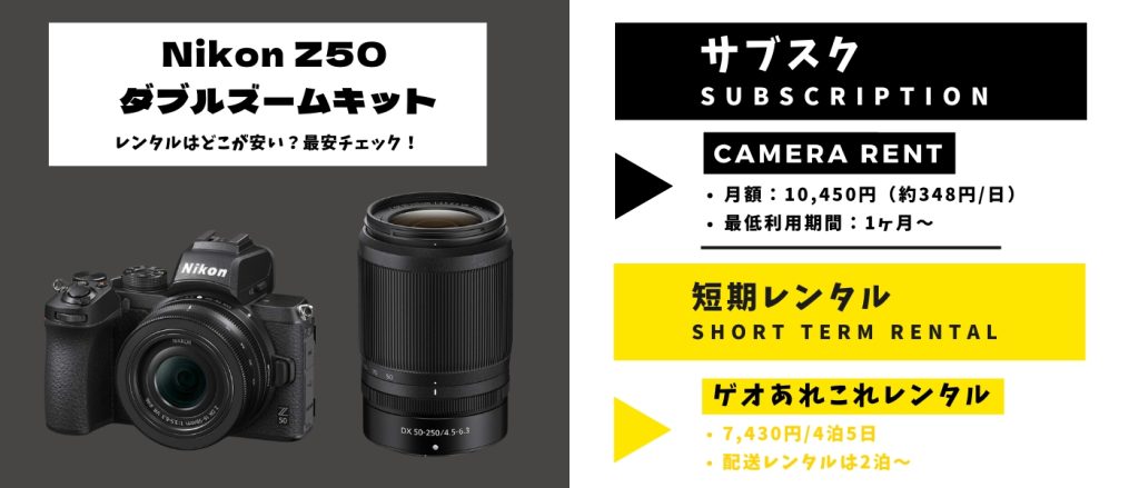 Nikon Z50 ダブルズームキット