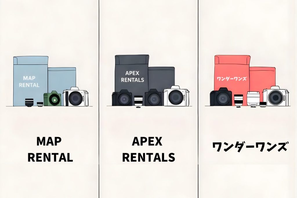 短期レンタル3社比較