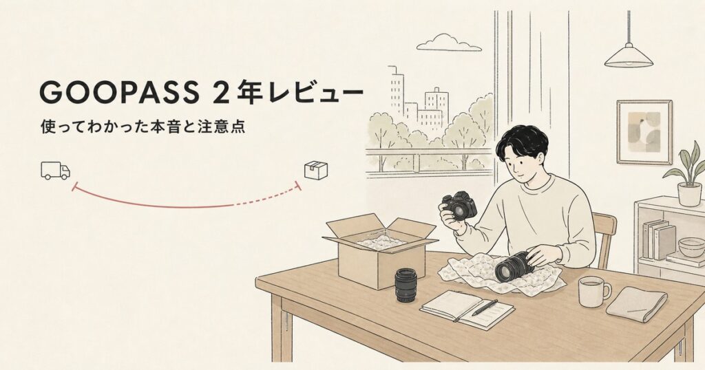 GOOPASSを2年使った実体験レビューのアイキャッチ