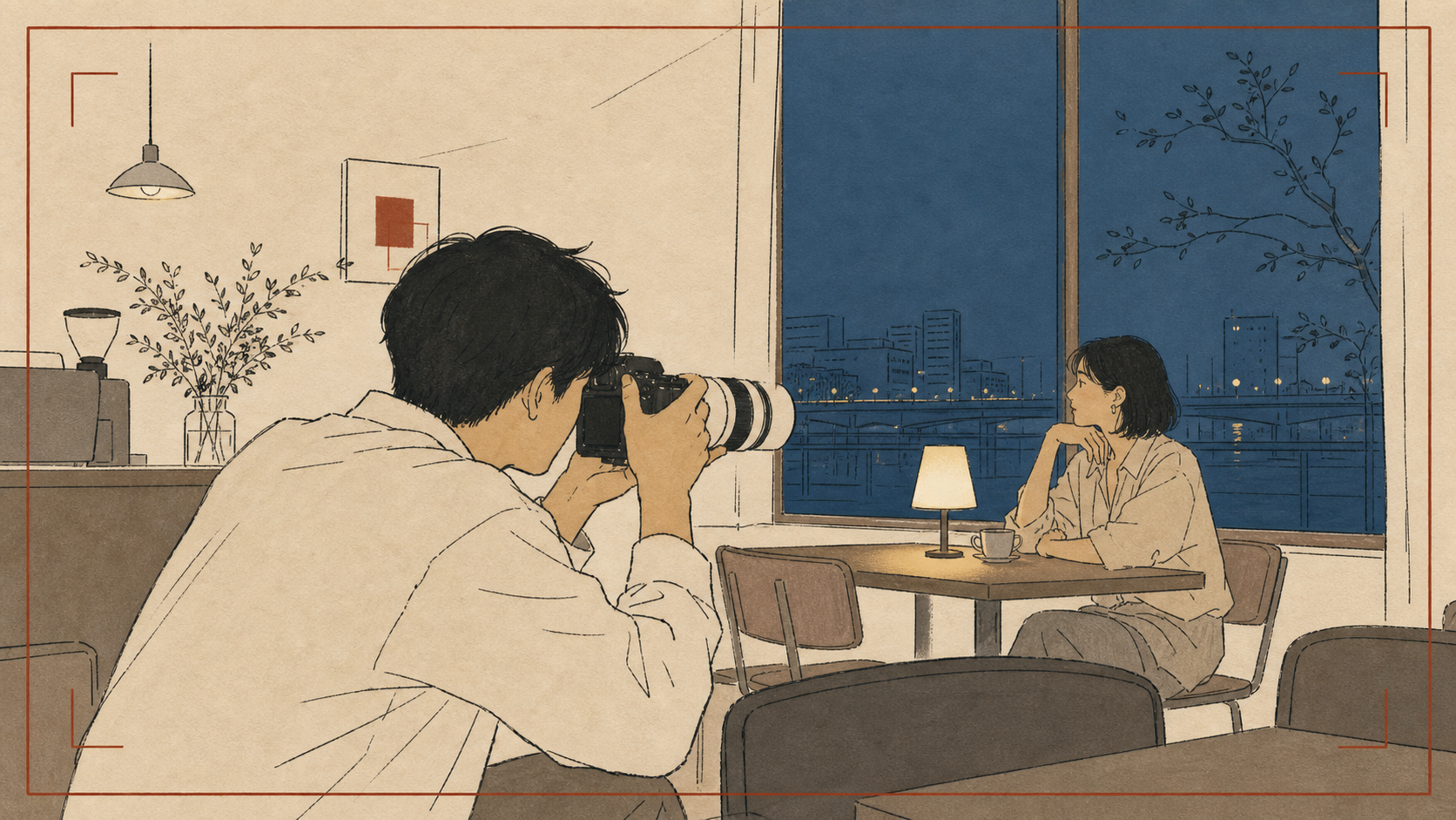 暗い室内でF2.8広角ズームを使うイメージ
