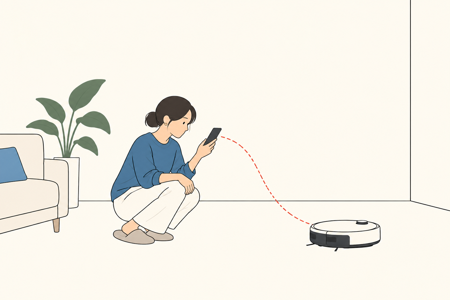 家電の不具合に気づきサポートへ連絡する人