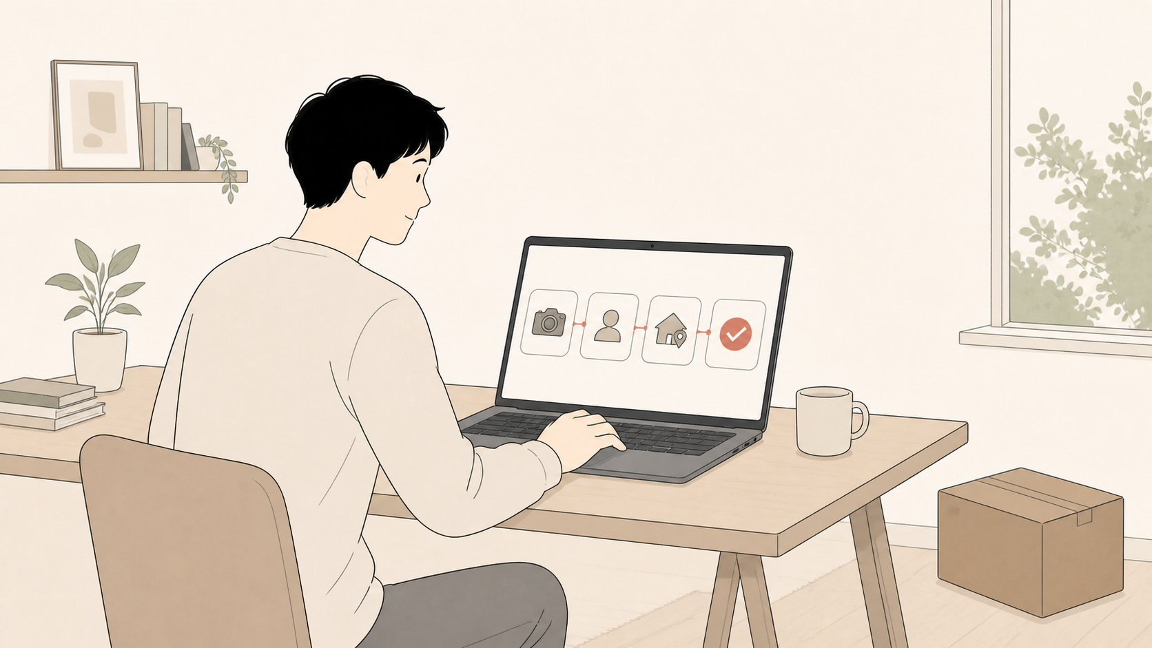 ゲオあれこれレンタルの注文画面を進めるイメージ