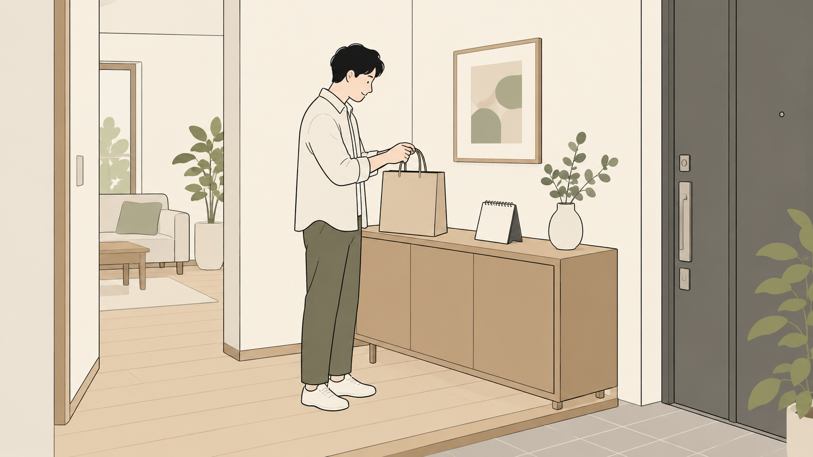 パンを受け取る準備の一般イメージ